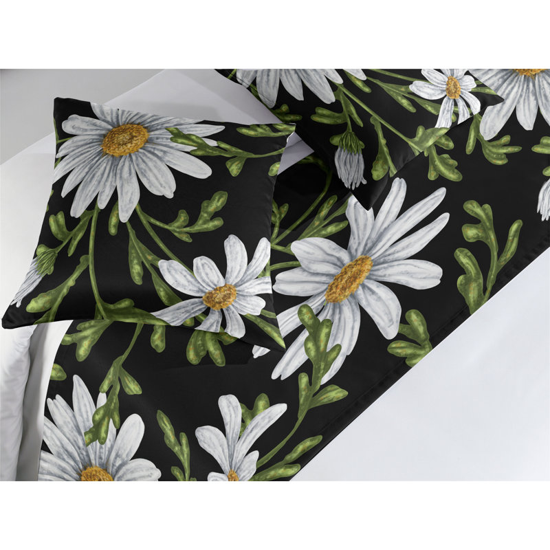 Ensemble de chemin de lit Ambesonne Daisy, Très grand lit