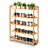 5-Tier Bamboo Shoe Rack Natural Wood Color 26.8 Inch
