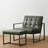 Buren Faux Leather Armchair with Ottoman-101040976