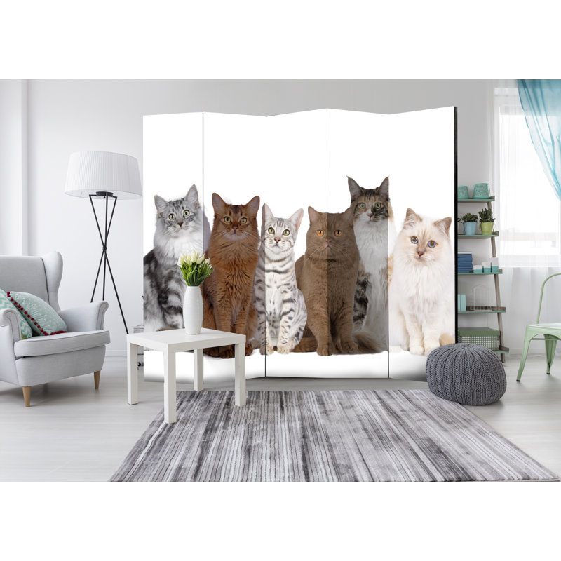 Juelz 172cm H Folding Room Divider, 5