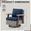 Chaise berçante d'extérieur en polyéthylène (PE) avec coussins Azalee-94397453
