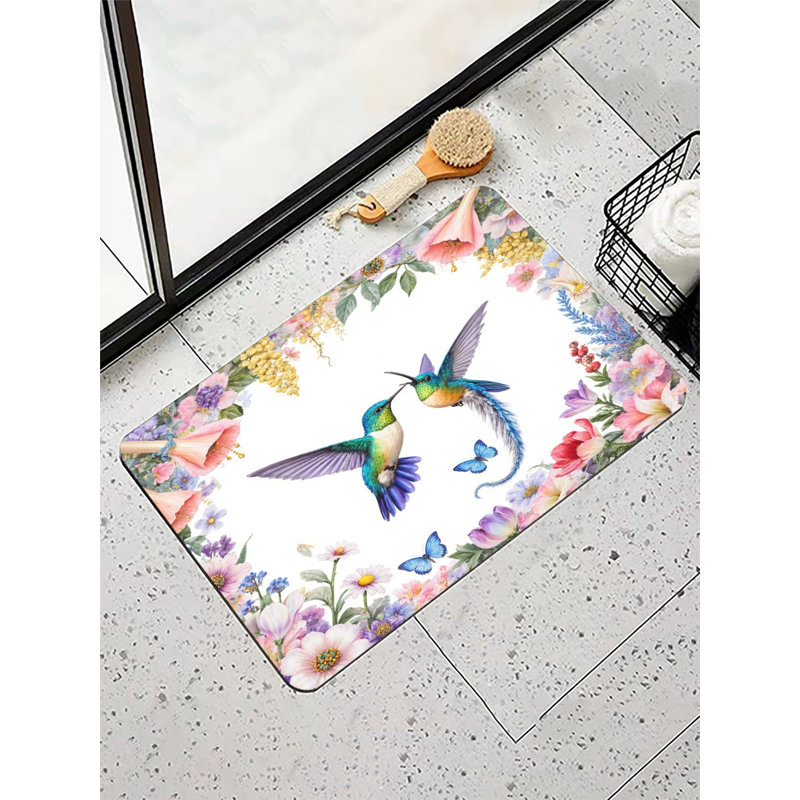 Tapis pour salle de bain Hummingbird, 16 x 24 po