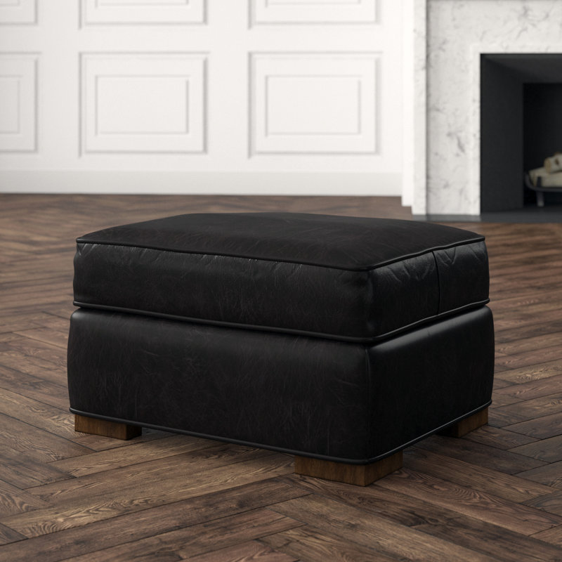 Tower Place Edgemere Leather Ottoman