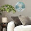 Horloge murale horloge murale en verre 12 po