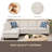 Trimmed L - Shaped Sofa 2Pc-1815350440