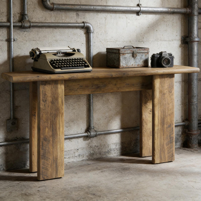 Rustic Farmhouse Style Console Table