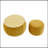 Luxurious Round Storage Ottoman with 2-in-1 Function, Dark Yellow, Ideal for Modern and Classic Interiors-1149830008