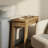 Wood End Table, Small Side Table With 2 Storage Shelves-89089411-91507142