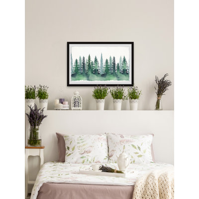 " Green Pine Forest " Painting Print