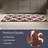 Freida 24x60-inch Cotton Bathroom Rug with Trellis Pattern and Non-Slip Base - Machine Washable-2038635432