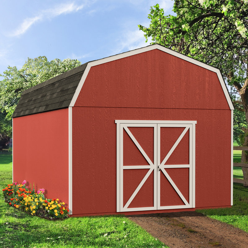 Hudson Wood Storage Shed, 12 ft. W x 24 ft. D, No Floor (DIY Installation), Without Floor, 12 ft. W x 24 ft. D, No