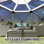 Pavillon de jardin 12 po x 12 po avec pavillon à ciel étoilé, tente moustiquaire pour le camping, moustiquaire avec moustiquaire, auvent pour tente Hub avec sac de transport et piquets