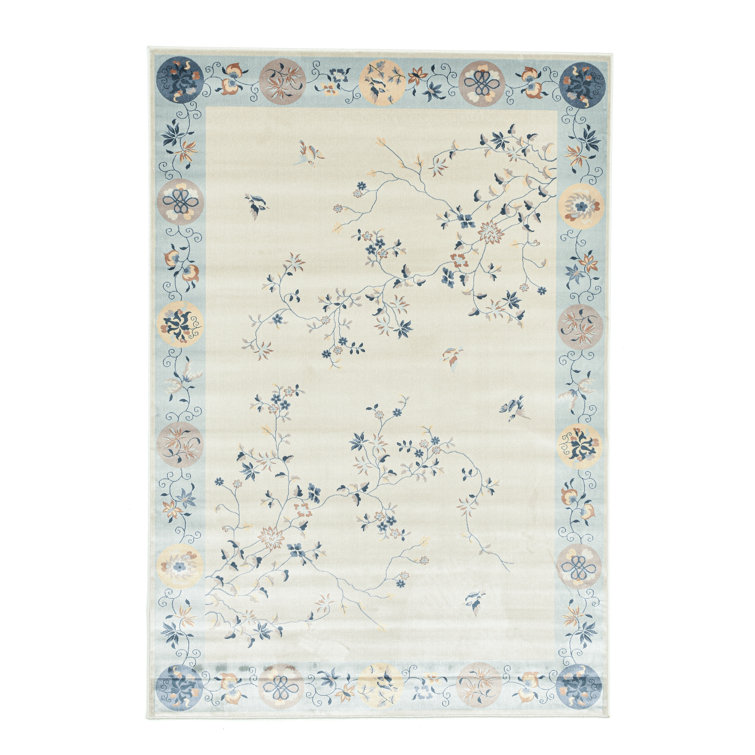 Power Loom Chenille Light Blue Rug