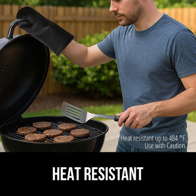 Gants de cuisson en silicone doux sans BPA, gants de cuisson résistants à la chaleur et imperméables