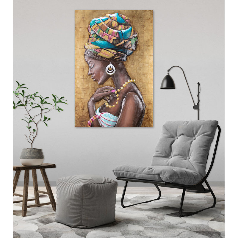 Handmade Glam People Wall Decor on Metal