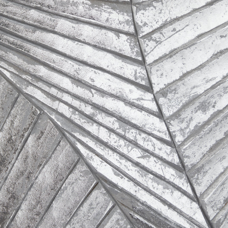 Décoration murale abstraite Brieuc, Argent