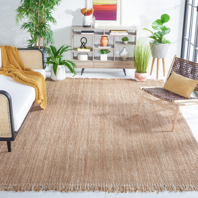 Lin Natural Fiber Hand Woven Jute Rug, Rectangle 11' x 15'