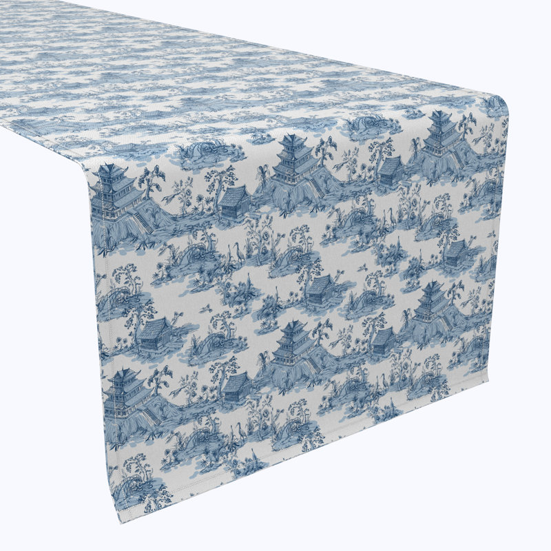 Floral 187 Cotton Table Runners, 108" x 16"
