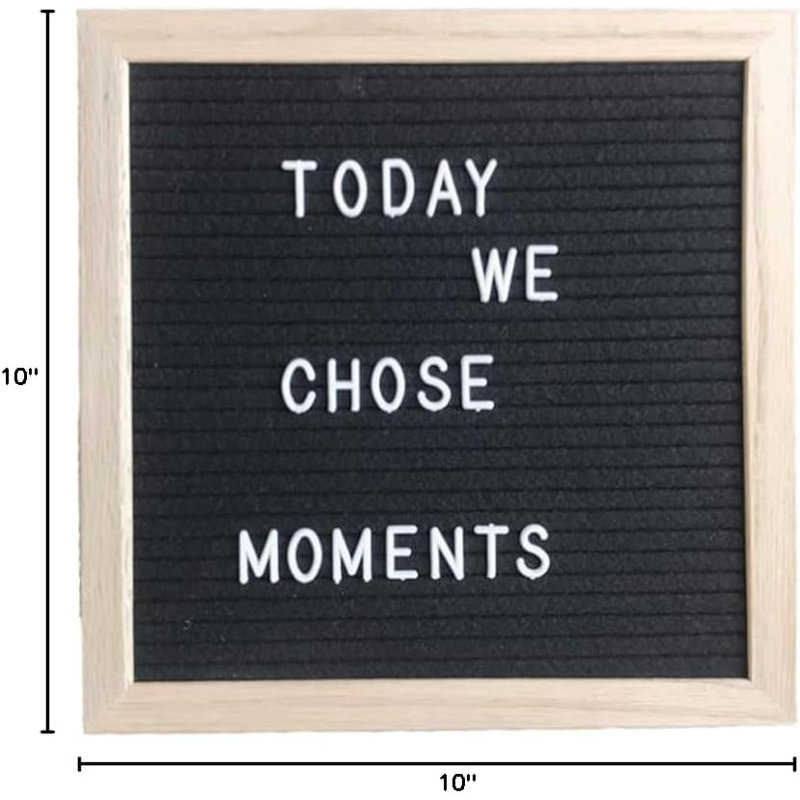 10 x 10 pouces, babillard, babillard, babillard, lettres de babillard, Chêne, H 10 pi x l 10 pi