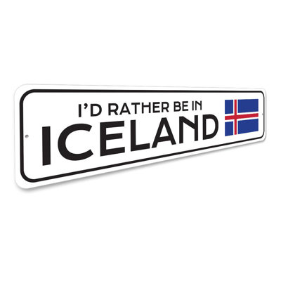 Plaque en aluminium Islande