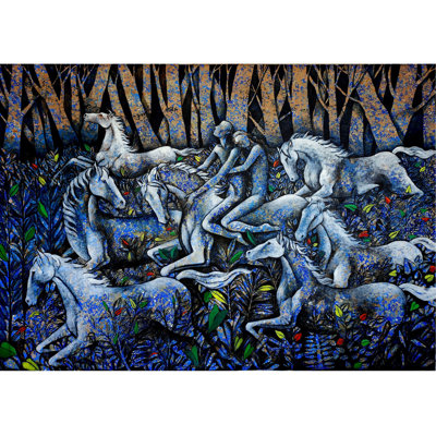 Voyage de nuit | Acrylique sur toile | Par Ranjith Raghupathy