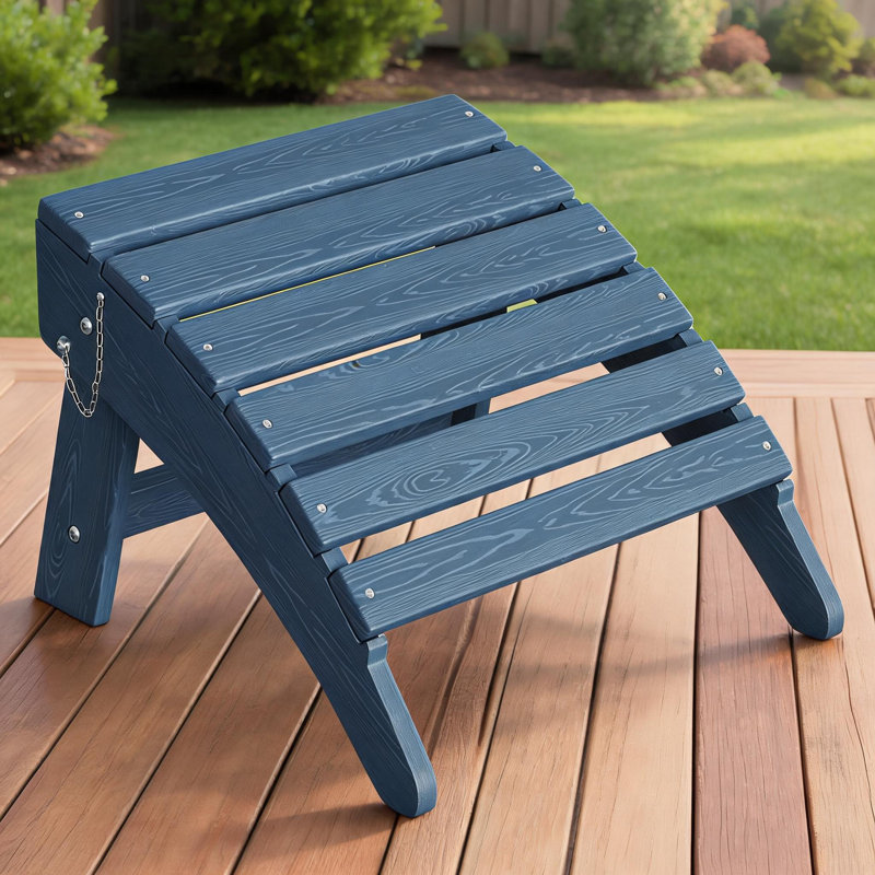 Repose-pieds pliant Adirondack avec manette de jeu, Bleu