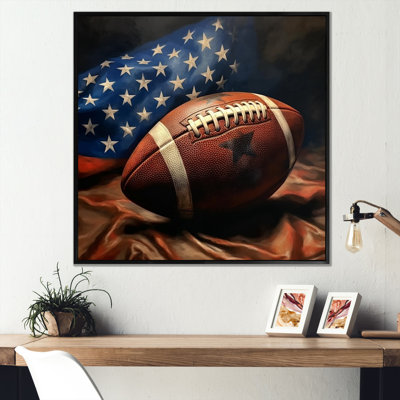 Patriot Usa Football Ballon - Nfl Framed Prints