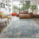 Hicklin Machine Woven Beige/Teal Indoor Rug