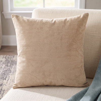 Solid Color Velvet Reversible Throw Pillow Cover