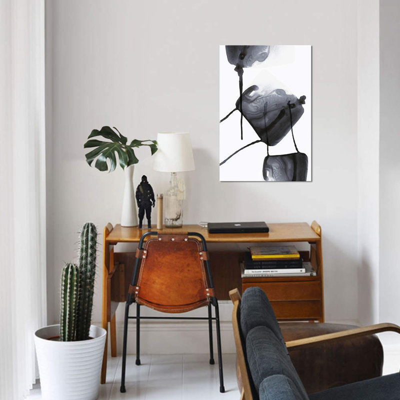 «Inked II» par PI Studio - reproduction sur toile tendue, H 18 po x l 12 po x P 1,5 po, Toile tendue