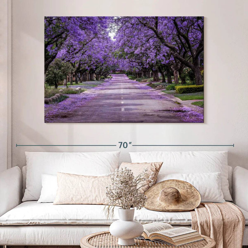 Sireci Blooming Jacaranda Street, 34" H x 51" W