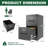 2-Drawer Lockable Metal Vertical File Cabinet for A4/Legal/Letter Size - Office & Home Use, Assembly Required-818444323