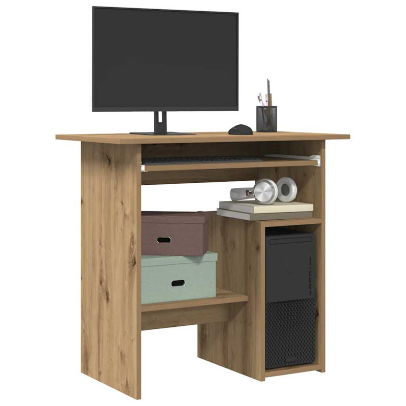 Desk Engineered Wood, Computer Desk, Artisan Oak