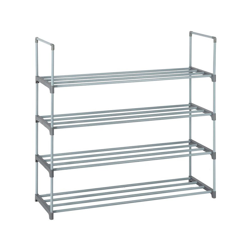 20 Pair Stackable Shoe Rack, White