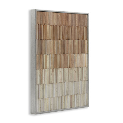 Tiled Terracotta Wall Framed Giclee, design by Flora Kouta