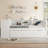 Wood Daybed with Trundle,Storage Drawers and Side Shelves-1453731398-1453731417