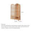 Chic Rattan Wardrobe Arch Design