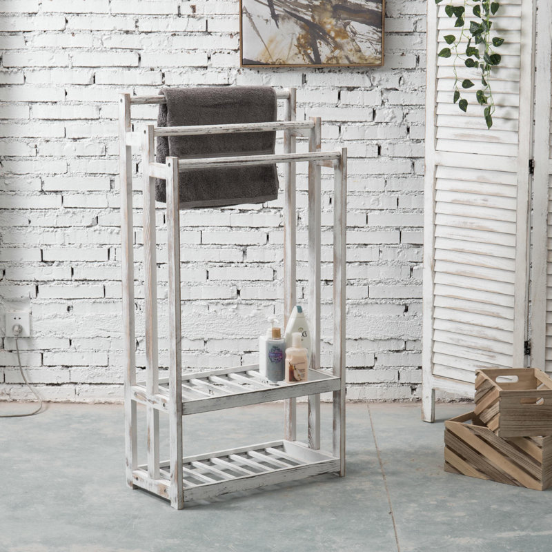 3 Tier Solid Wood Blanket Quilt Rack