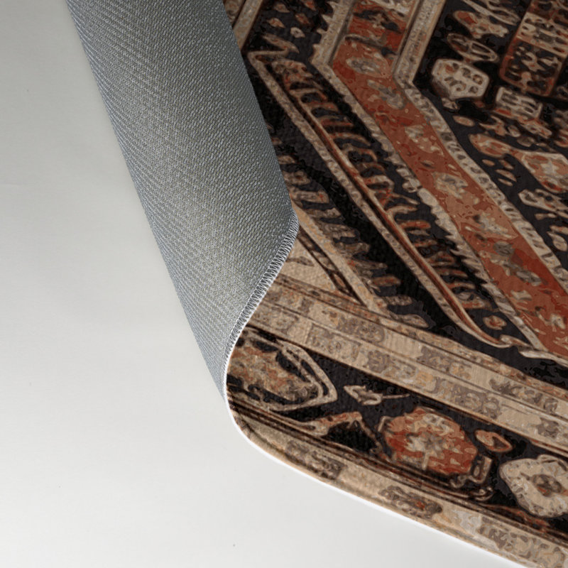 Tapis turc intérieur et extérieur brun, Rectangle 9 pi x 12 pi