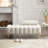 Makari 53.2" Wide Sherpa Fabric Rectangle Standard  Ottoman-1079637888
