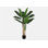 Plante artificielle, 55 po de haut, bananier, intérieur, faux, faux, plancher, verdure, pot, touche réelle, décoratif, feuilles vertes, pot noir