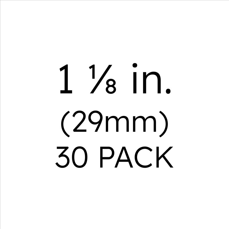Nickel Matte Round Cabinet Knobs with Mounting Hardware, 30-Pack