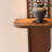 Modern simple solid wood porch table-368528095