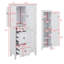 Armoire de rangement multifonctionnelle avec tablettes personnalisables 3 tiroirs 3 espaces fermés pour le bureau ou le salon