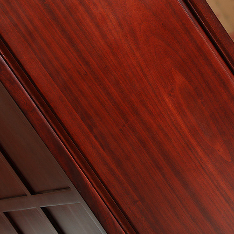 Solid  Camphor Wood Entryway Cabinet, Mahogany