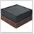 Multi-functional Square 360°Rotating Coffee Table with 2 Drawers, High Gloss 2-Tier Centre Table
