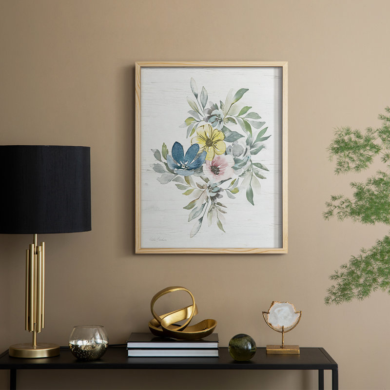 Spring Meadow Arrangement II Framed Print - Solid Wood