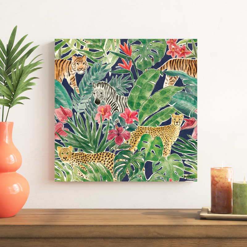 Jungle Vibes Step 01D, H 20 po x l 20 po x P 1,25 po