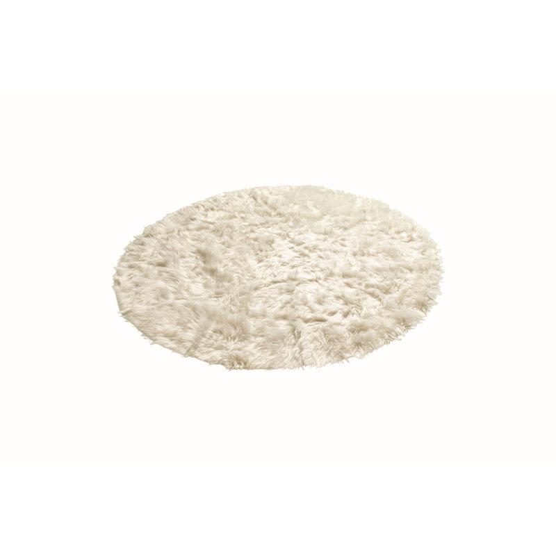 Bridgelands White Faux Sheepskin Fur Area Rug