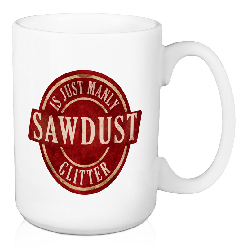 Grande tasse à café manly paillettes Schmura